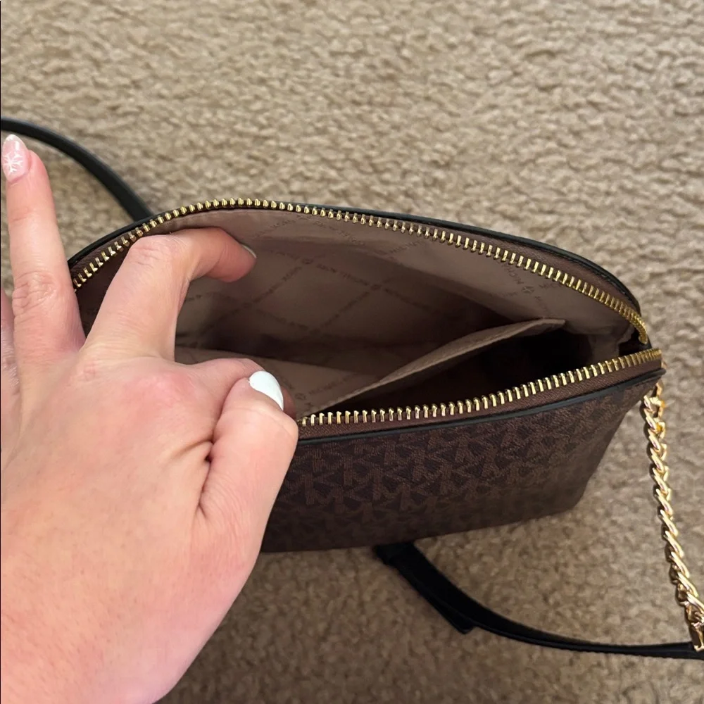 Michael Kors Dark Brown Crossbody Bag - Picture 6 of 8